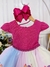 Vestido Infantil Princesa Festa Pink Peito Glitter (4136PK) - SHOPPING BRASILIA ATACADO & VAREJO