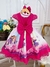 Vestido Infantil Princesa Festa Pink Peito Glitter (4136PK) na internet