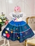 Vestido Infantil Branco e Azul Com Cinto Pérolas Princesas (DLXMIR) na internet