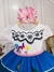 Vestido Infantil Branco e Azul Com Cinto Pérolas Princesas (DLXMIR) - comprar online