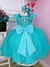 Vestido Infantil Verde C/ Renda C/ Aplique Borboletas Damas (4507VD) - comprar online