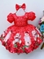 Vestido Infantil Vermelho Festas Ursinho Floral Pérolas (3193VM) - SHOPPING BRASILIA ATACADO & VAREJO