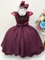 Vestido Infantil Marsala C/ Renda Cinto Pérolas Luxo Damas (11996MS) - comprar online