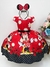 Vestido Infantil Minnie Vermelho Florido C/ Cinto de Pérolas (0034VH) na internet