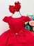 Vestido Infantil Vermelho C/ Laço Strass Luxo (3182VM) na internet