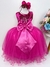 Vestido Infantil Pink Damas de Honra Cinto Strass e Pérola (2124PQ) - loja online