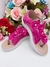 Sandália Infantil C/ Flor Pérolas e Strass Rasteira Pink (8215PK)