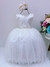 Vestido Infantil Off Renda Cinto Com Pérolas Strass (2124OF) - comprar online