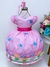 Vestido Infantil Rosa Circo Corações Laço Pink Super Luxo (3476Circo)