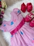 Vestido Infantil Rosa Circo Corações Laço Pink Super Luxo (3476Circo) - comprar online