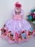 Vestido Infantil Doces Confeitaria Rosa Luxo (4482) - comprar online