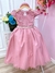 Vestido Infantil Damas Honra Casamento Rose C/ Renda Pérola (2266RZ)