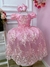 Vestido Infantil Rosa Com Renda Realeza Cinto de Pérolas (2186RS) - SHOPPING BRASILIA ATACADO & VAREJO