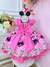 Vestido Infantil Rosa Chiclete Cinto de Pérolas Luxo (DLXMM) na internet