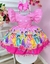 Vestido Infantil Rosa Princesas Festas C/ Pérolas (3412RS) na internet