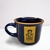 Caneca Zaro Café Azul com Borda Dourada 70ml (CZCAD70)