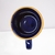 Caneca Zaro Café Azul com Borda Dourada 70ml (CZCAD70) - loja online