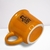 Caneca Zaro Café Laranja com Borda Preta 70ml (CZCLP70)