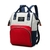 Mochila Mala Bolsa Maternidade Multiuso Multifuncional Mamadeira Azul e Vermelho - loja online