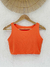 Cropped Patroa Liso Coral (2626) - comprar online