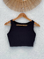 Cropped Patroa Liso Preto (2646) - comprar online