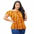 Blusa feminina ciganinha ombro a ombro casual elegante manga curta estampado crepe georgette sem elastano 36 ao 42 - P M (129bluscigcrepestam) - SHOPPING BRASILIA ATACADO & VAREJO