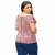 Blusa feminina ciganinha ombro a ombro casual elegante manga curta estampado crepe georgette sem elastano 36 ao 42 - P M (129bluscigcrepestam) - comprar online