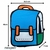 MOCHILA BOLSA ESCOLAR BEBOLD CARTOON 2D - AZUL - NEWPEN (MBEBCA)