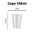 Copo 150 Ml Transparente Ps Descartável 10 Pct Com 100 - Massimo (39140) - comprar online