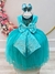 Vestido Infantil Verde Damas Pérolas Strass Luxo (2214VV) na internet