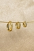 Trio de Argolinhas Com Zirconia Banhado em Ouro 18k - comprar online