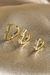 Trio de Brincos de Coração Banhado em Ouro 18k - comprar online