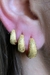 Trio de Brincos Argolinhas Grossas Banhado em Ouro 18k