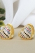 Brinco Coração com Mini Zircônias Coloridas Banhado em Ouro 18k - comprar online
