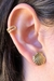 Brinco de Concha Banhado em Ouro 18k