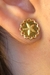 Brinco Estrela do Mar Trabalhado Banhado em Ouro 18k