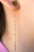 Brinco de Fio com Coração Chapado Banhado em Ouro 18k