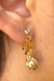 Brinco Pequeno com Perola e Trabalhado com Zircônia Banhado em Ouro 18k - comprar online