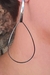 Brinco Grande de Fio e Gota Vazada Banhado Ródio Branco - SHOPPING BRASILIA ATACADO & VAREJO