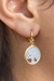 Brinco Argolinha Árvore de Vida Banhado em Ouro 18k