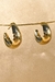 Brinco Argolinha Grossa Lisa Banhado em Ouro 18k