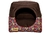 Cama Iglu e Toca Para Cachorro Luppet Luxo Marrom Floral Tamanho:M (LP1012120-09M) - comprar online