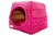 Cama Iglu e Toca Para Cachorro Luppet Rosa Poa