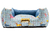Cama para Cachorro Quadrada Impermeavel Luppet Azul Pets na internet