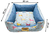 Cama para Cachorro Quadrada Impermeavel Luppet Azul Pets - comprar online