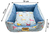 Cama para Cachorro Quadrada Impermeavel Luppet Azul Pets (LP80210-02) na internet