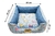 Cama para Cachorro Quadrada Impermeavel Luppet Azul Pets - loja online