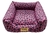 Imagem do Cama para Cachorro Quadrada Impermeavel Luppet Oncinha Pink Tamanho:M (LP80210-05M)