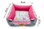 Cama para Cachorro Quadrada Impermeavel Luppet Rosa Pets Tamanho:XGG (LP80210-01EGG)