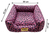 Cama para Cachorro Quadrada Impermeavel Luppet Oncinha Pink (LP80210-05) - loja online